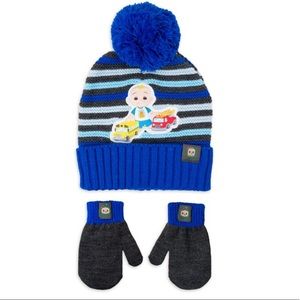 Cocomelon Toddler Beanie Hat & Mitten Set